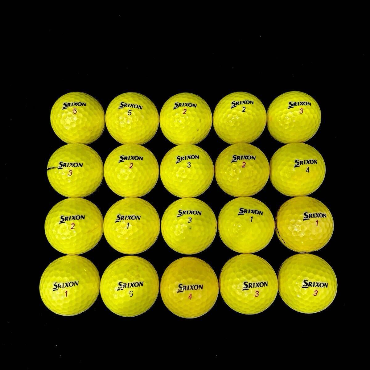 【MC6】Aランク●SRIXON●Z-STAR・Z-STAR XV混合●ダンロップ●洗浄済●ロストボール●ゴルフボール●20個●1円スタート●ダンロップ_画像5