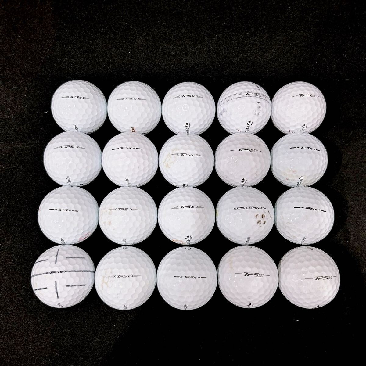 【E7】Aランク●テーラーメイド●TaylorMade●ロストボール●ゴルフボール●TP5/TP5x●20個●洗浄済●1円スタート_画像3