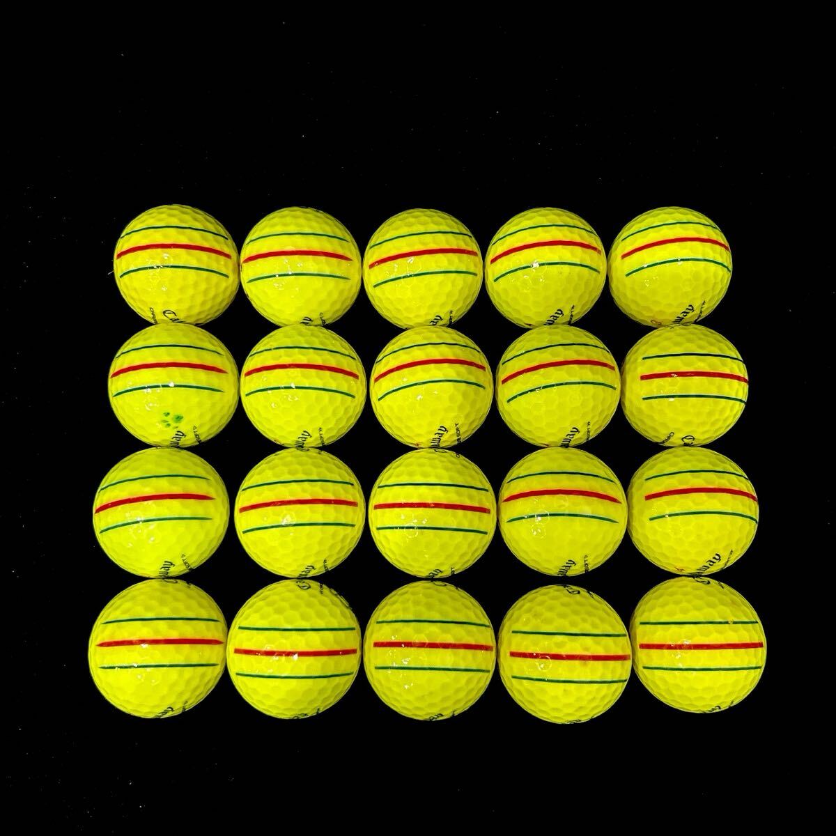 【MC10】S〜Aランク●キャロウェイ ●Callaway●CHROME SOFT●クロムソフト●トリプルトラック●ロストボール●20個●良品●洗浄済●1円_画像3