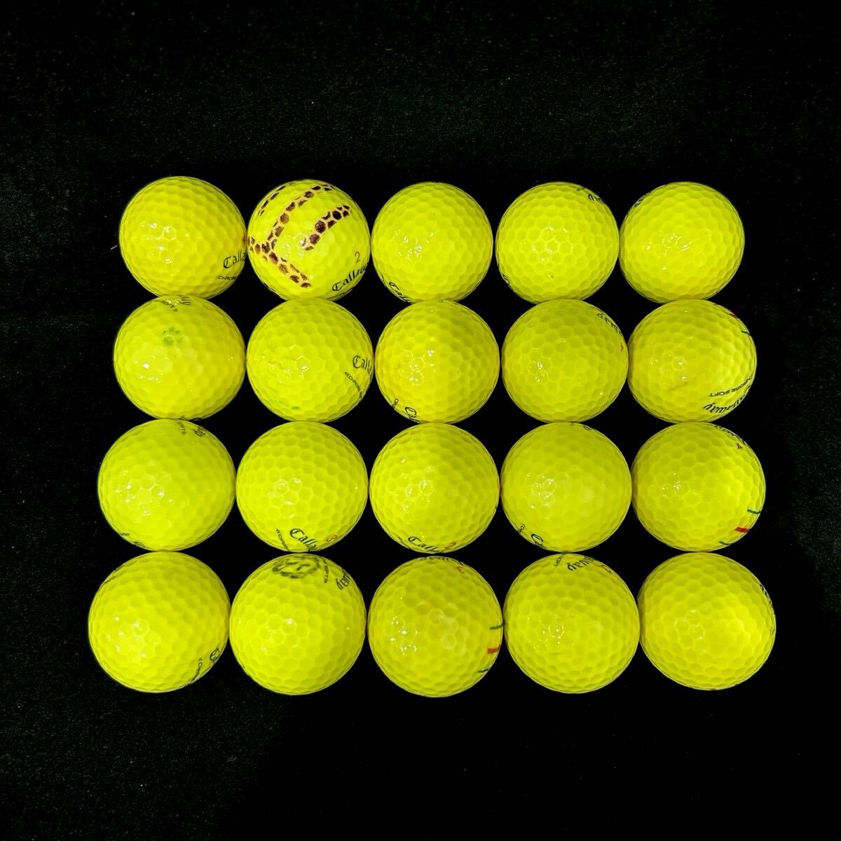 【MC10】S〜Aランク●キャロウェイ ●Callaway●CHROME SOFT●クロムソフト●トリプルトラック●ロストボール●20個●良品●洗浄済●1円_画像4