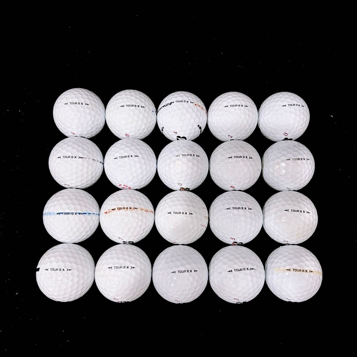 【MC12】 S〜Aランク●ブリヂストン●BRIDGESTONE●ロストボール●ゴルフボール●ツアー B X●TOUR ＢX●20個●洗浄済_画像3