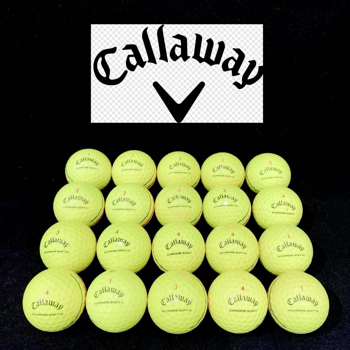 【MC13】Aランク●キャロウェイ●Callaway●CHROME SOFT●クロムソフト●トリプルトラック●ロストボール●ゴルフボール_画像1