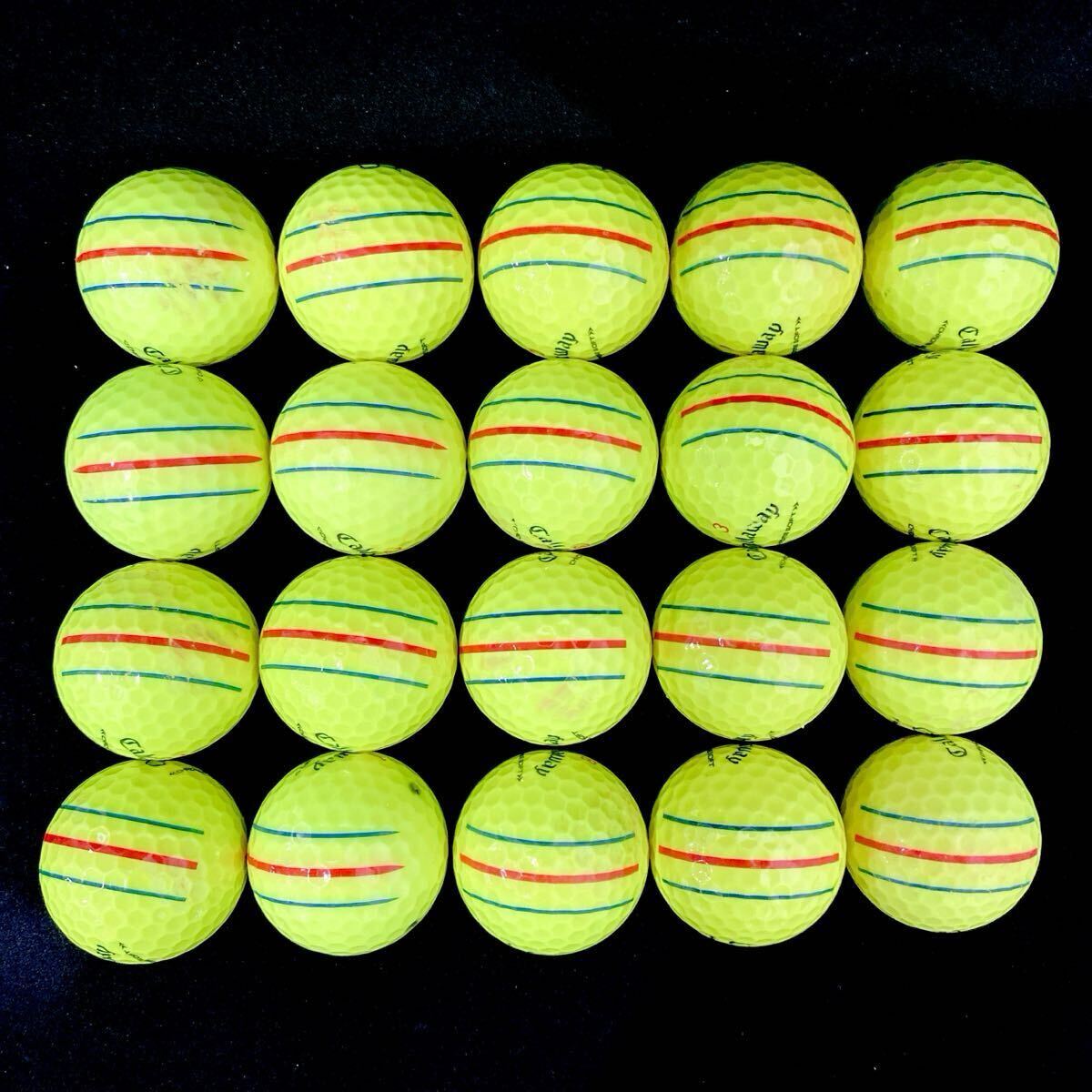 【MC13】Aランク●キャロウェイ●Callaway●CHROME SOFT●クロムソフト●トリプルトラック●ロストボール●ゴルフボール_画像4