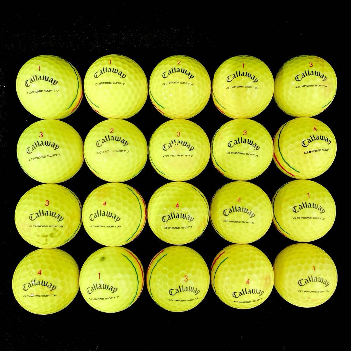 【MC13】Aランク●キャロウェイ●Callaway●CHROME SOFT●クロムソフト●トリプルトラック●ロストボール●ゴルフボール_画像5