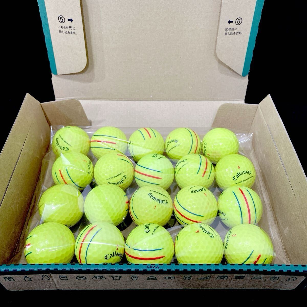 【MC13】Aランク●キャロウェイ●Callaway●CHROME SOFT●クロムソフト●トリプルトラック●ロストボール●ゴルフボール_画像6