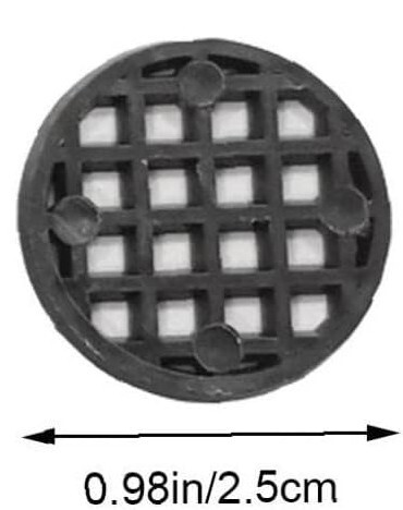 【倭めだか】オーバーフロー 植木鉢メッシュパッド 植木鉢メッシュマット 排水メッシュ穴 鉢底ネット ガスケット 直経2.5cm 20枚セット_画像3