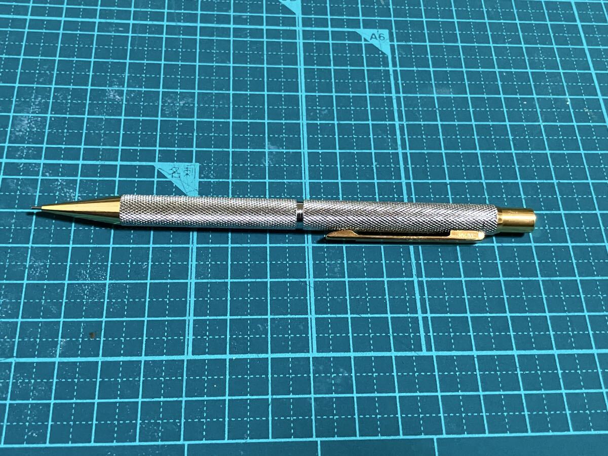 ZEBRA M-1001 ゼブラ シャープペンシル 廃盤 ローレット 0.5mm シルバー_画像1