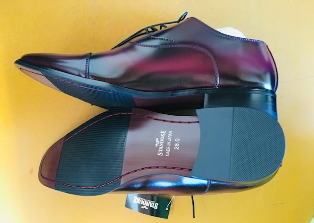 格安！新品未使用品　日本製　本革靴　 ワインカラー　28.0cm_画像2