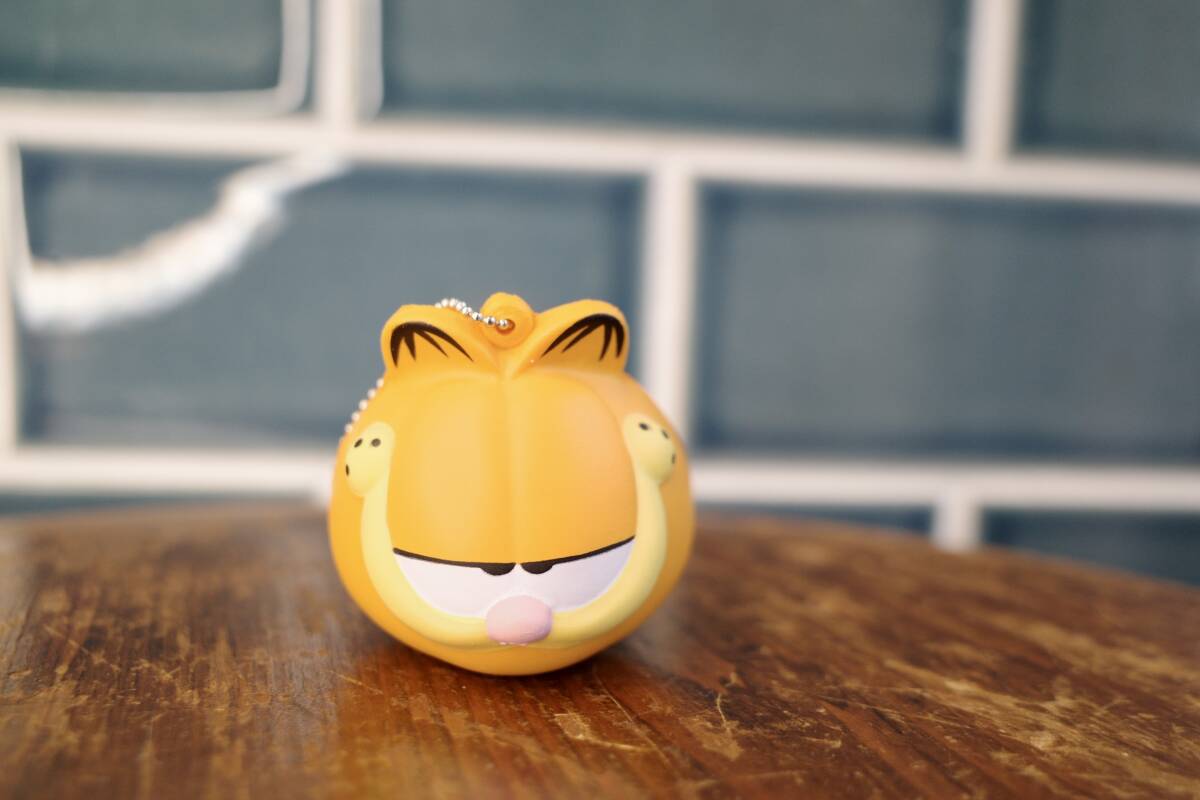 新品 Garfield ガーフィールド アンテナトッパー スクイーズ キーチェーン アメリカ USA アメ車 USDM トラック フェイス_画像1