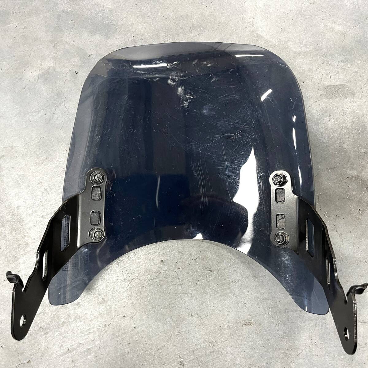 《WB387》DAYTONA エアロバイザー スクリーン ステー セット Kawasaki ELIMINATOR400 用 中古品 キズあり_画像9