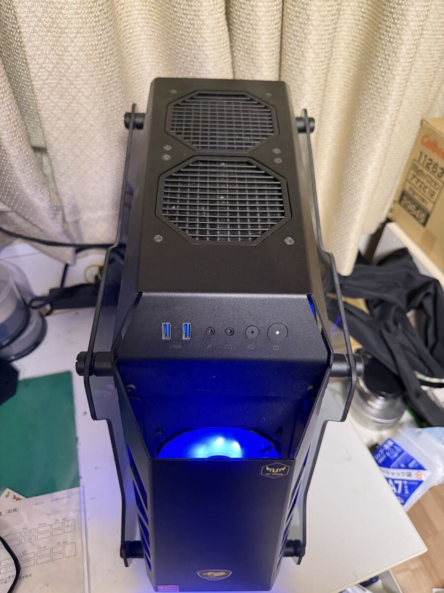 送料込 中古 COUGAR PCケース CONQUER ESSENCE オープンフレームデザイン 強化ガラスカバー採用【国内正規品】ブラック_画像10