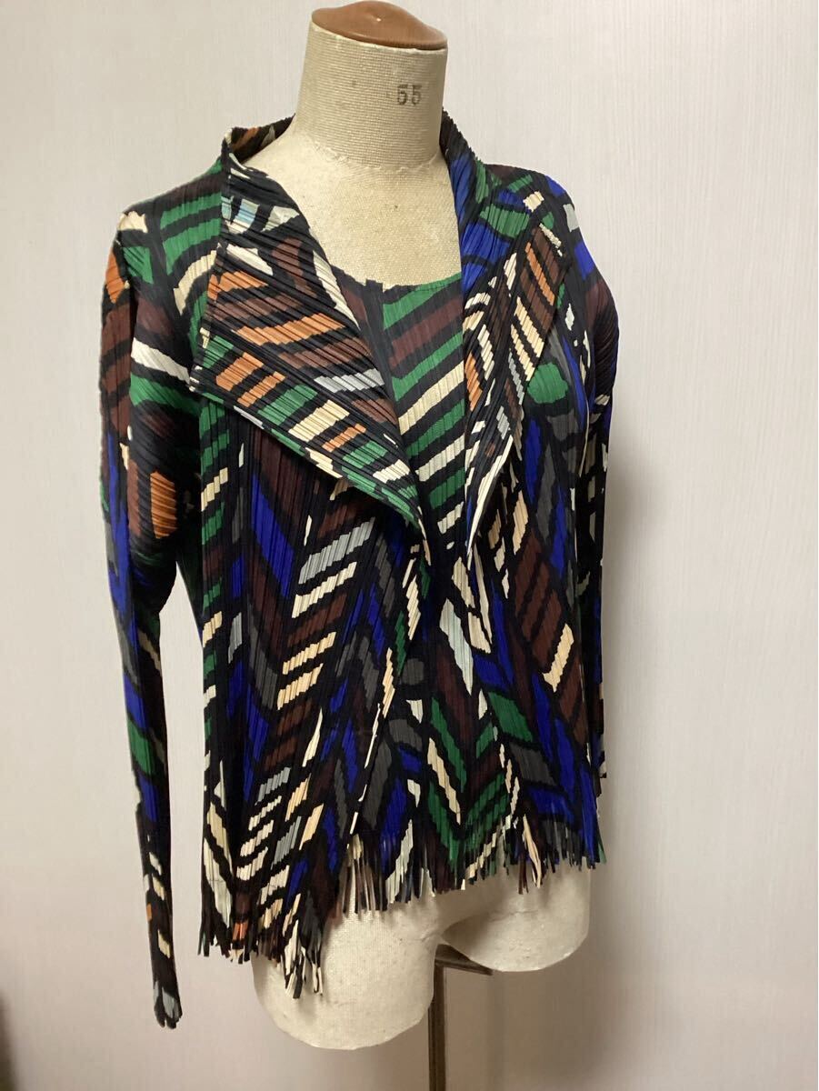 ISEEY MIYAKEイッセイミヤケ・preats prease・プリーツプリーズ・青系・トップス_画像4