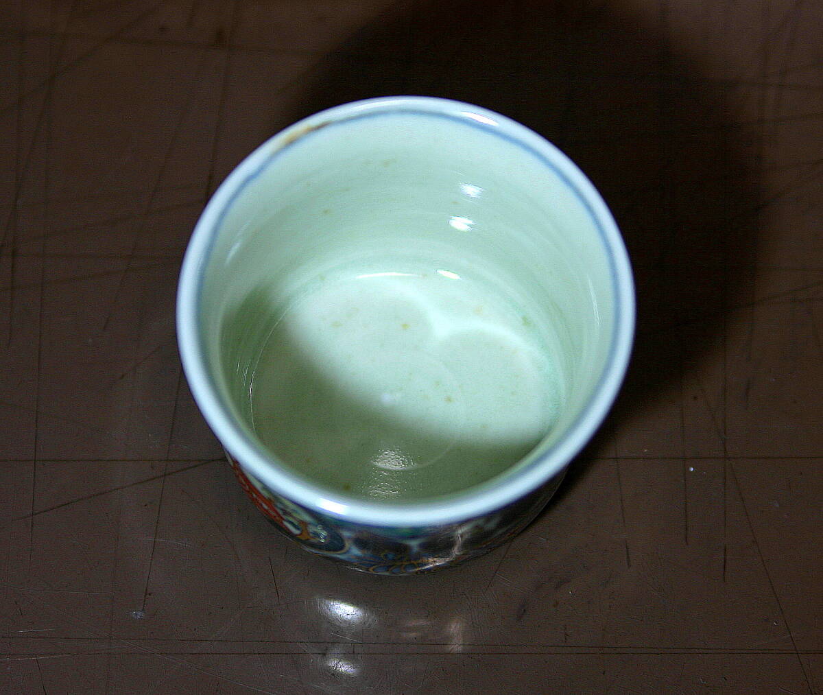  Imari . посуда для сакэ удача правый .. структура [. хорошо сделанный старый фарфор somenishiki рюмка для сакэ ]1 шт ( эта 1) ( немедленная покупка OK)