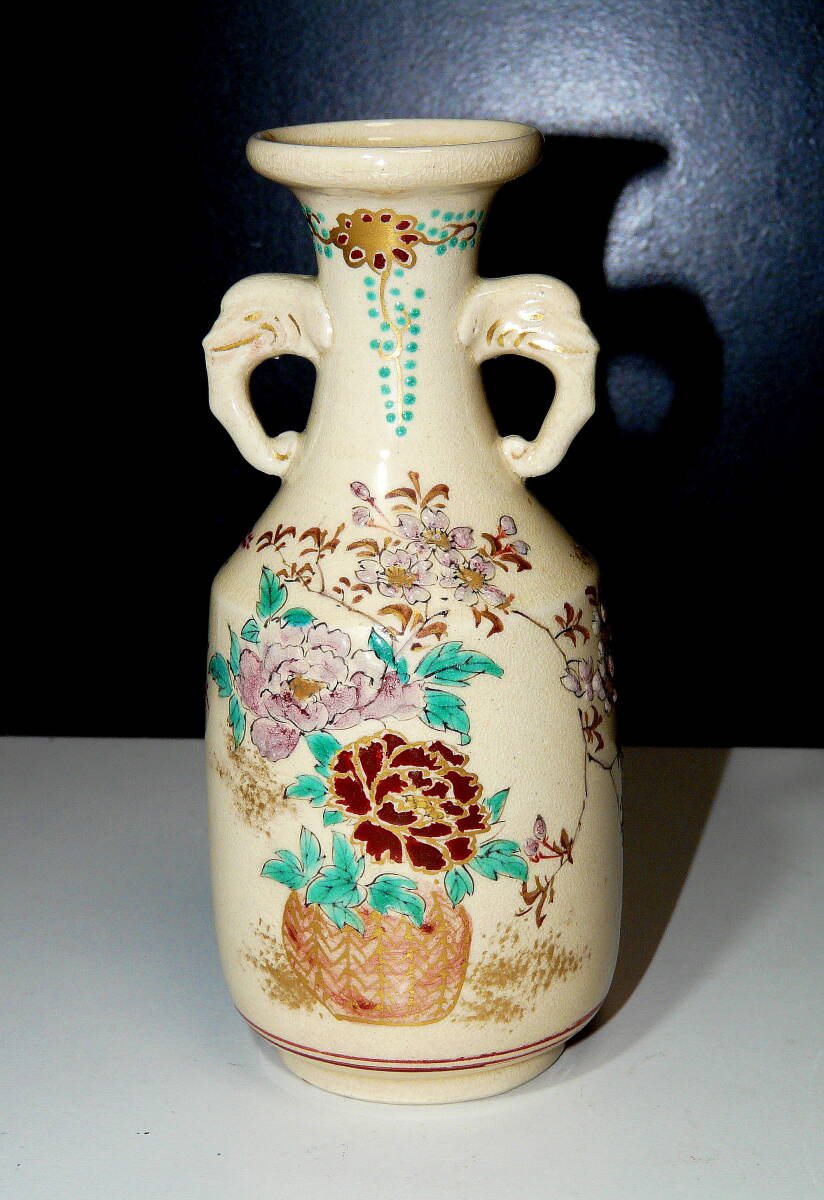  Kyoyaki . рисовое поле . Meiji Taisho времена . свет гора структура [.*..* Sakura рисунок один колесо разница .] 1 шт ( немедленная покупка OK)