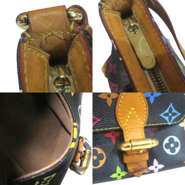 LOUIS VUITTON ルイヴィトン M40099 エライザ モノグラム マルチカラー ショルダーバッグ 中古品 used AB_画像7