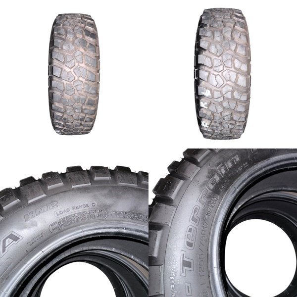 255/75R17 111/108Q 4本 BFグッドリッチ マッドテレーン T/A KM2 255/75-17 タイヤ【新車外し】【中古品】_画像3