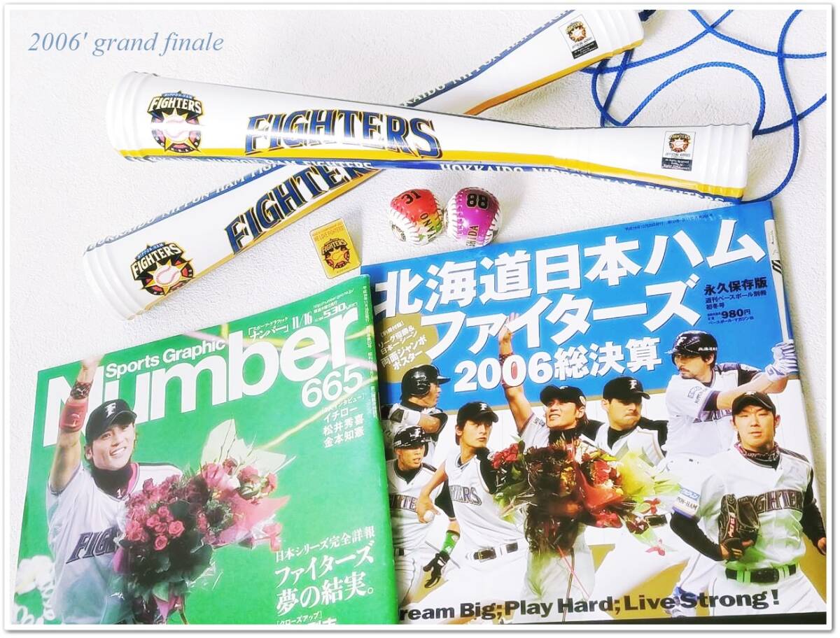 ☆ FIGHTERSピンバッチ2007’&ミニボール / ファイターズ優勝への軌跡 2006’【1冊+梨田/小谷野】レアグッズ!_画像4