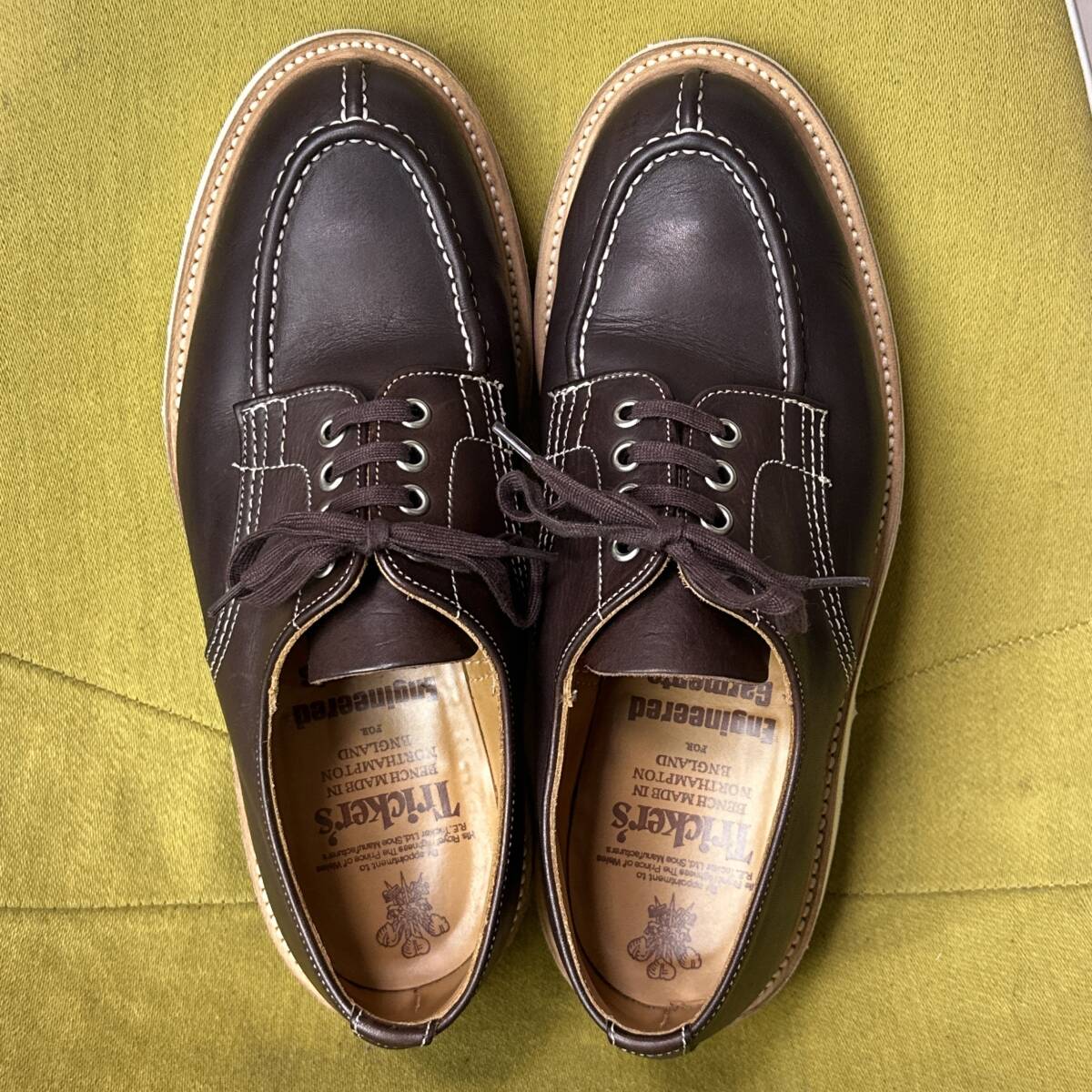 美品 Engineered Garments × Tricker’s M6214 NSTレザーシューズ 8 fitting5 英国製 26.5相当 トリッカーズ ガーメンツ ビジネス _画像2