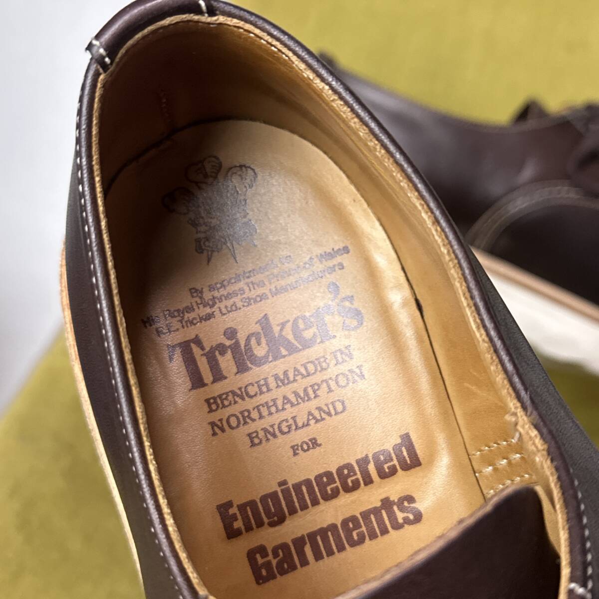 美品 Engineered Garments × Tricker’s M6214 NSTレザーシューズ 8 fitting5 英国製 26.5相当 トリッカーズ ガーメンツ ビジネス _画像6