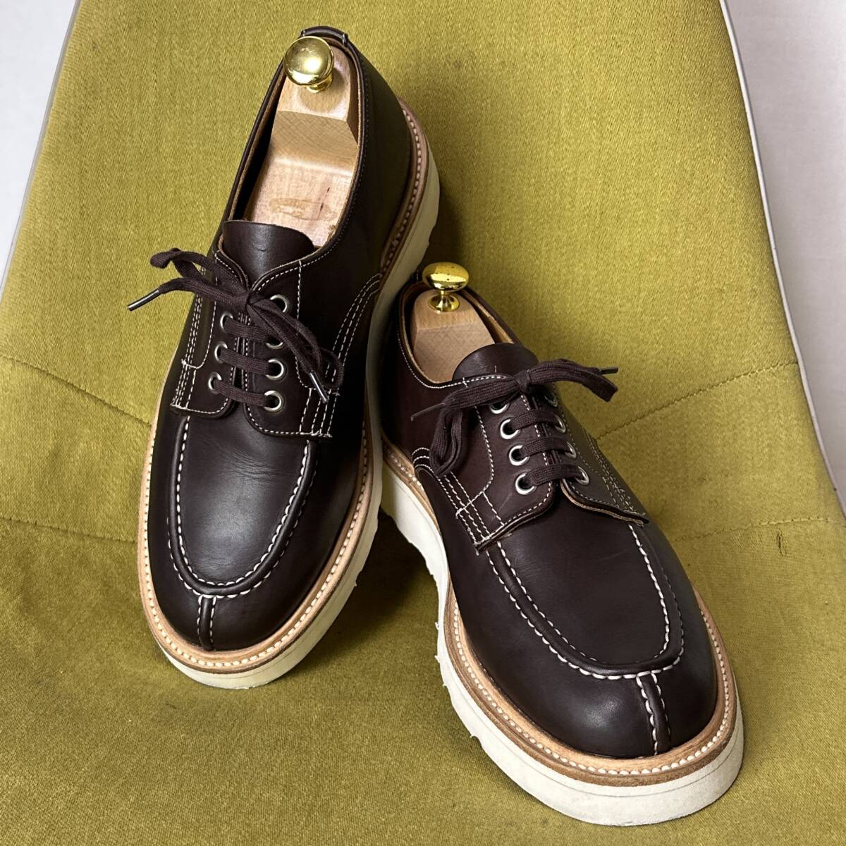 美品 Engineered Garments × Tricker’s M6214 NSTレザーシューズ 8 fitting5 英国製 26.5相当 トリッカーズ ガーメンツ ビジネス _画像1