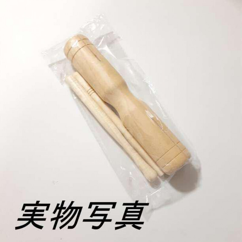 ハンドウッドブロック マレット付き リトミック 打楽器 知育 ウッドブロック_画像6