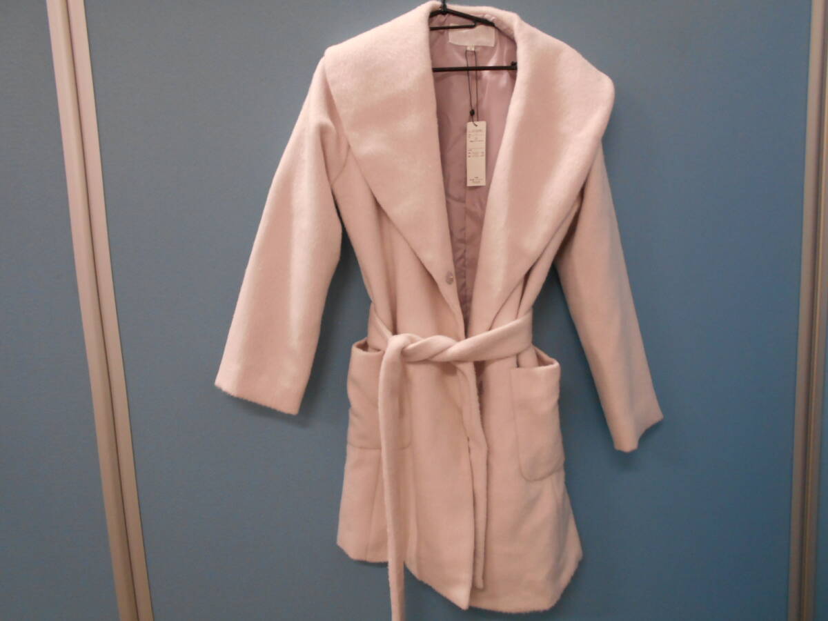未使用新品タグ付き RENAI KEIKAKU(レンアイケイカク)コート Sサイズ ピンク_画像1