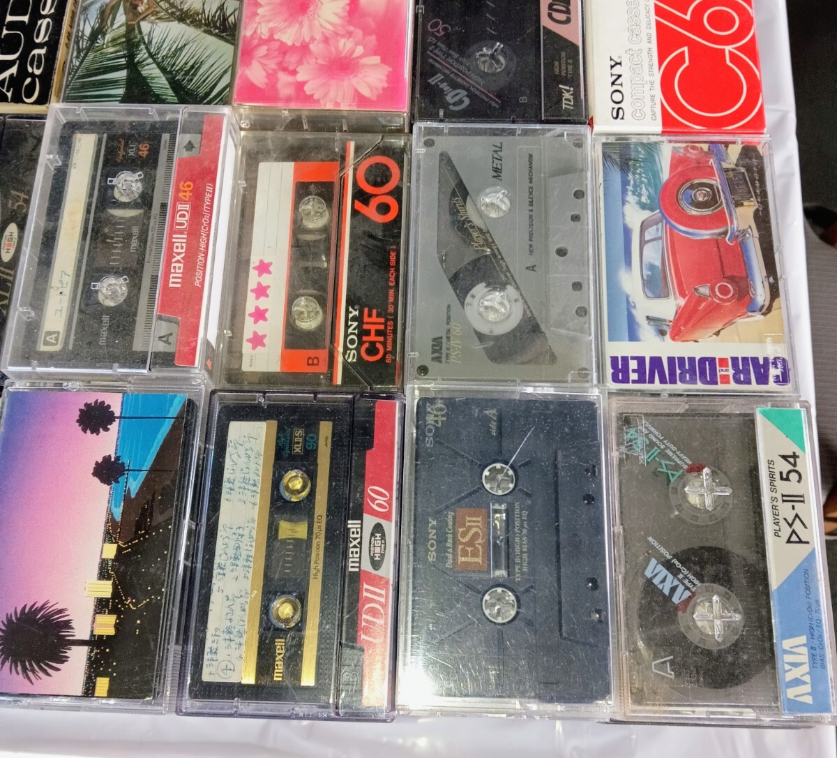 [1 иен старт ] кассетная лента много суммировать 700 шт запись завершено metal Hi Posi обычный maxell TDK SONY хранение товар E1591