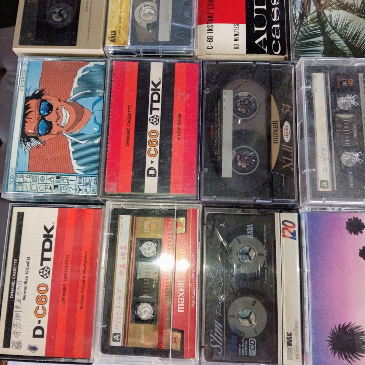 [1 иен старт ] кассетная лента много суммировать 700 шт запись завершено metal Hi Posi обычный maxell TDK SONY хранение товар E1591