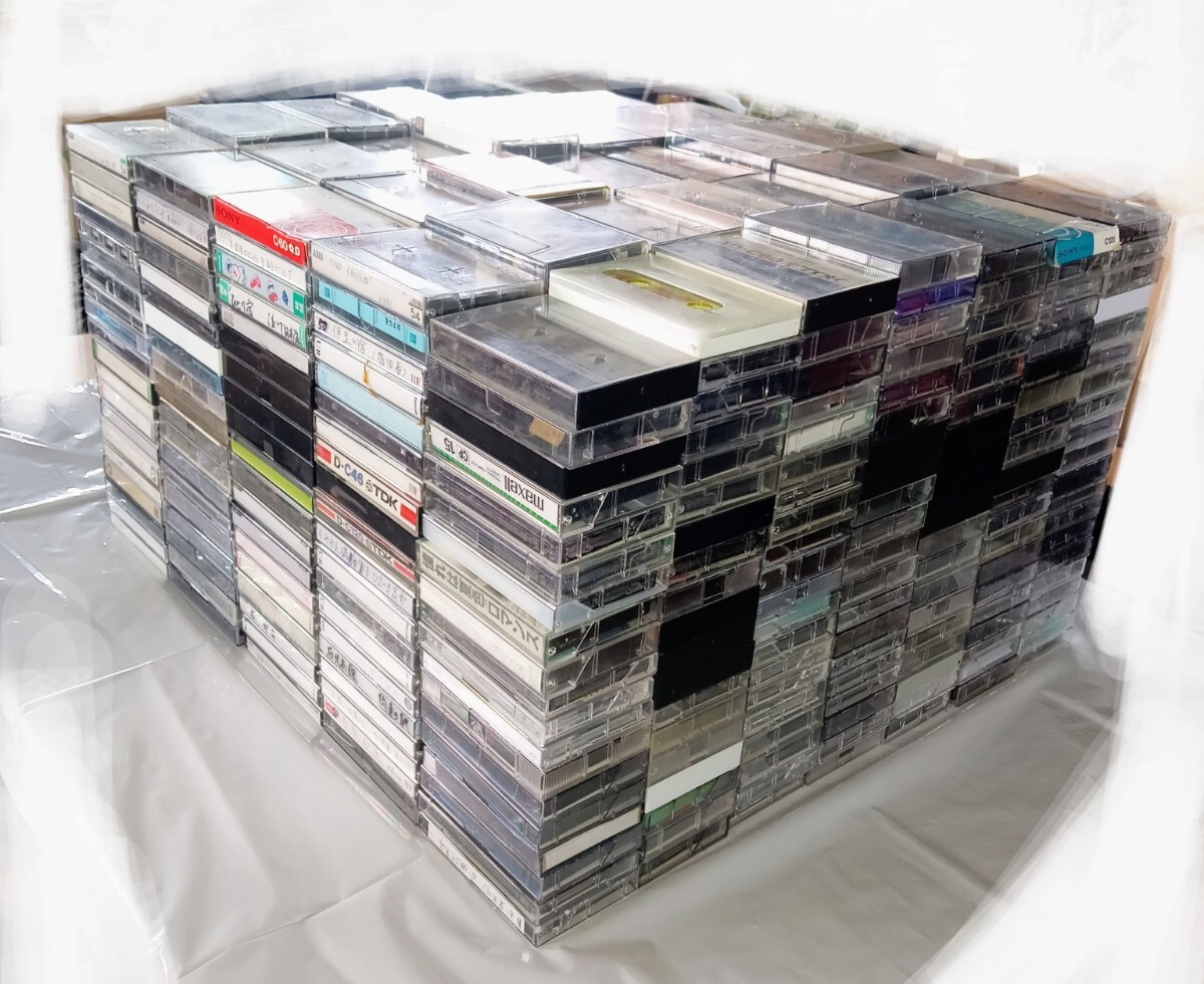 [1 иен старт ] кассетная лента много суммировать 700 шт запись завершено metal Hi Posi обычный maxell TDK SONY хранение товар E1591