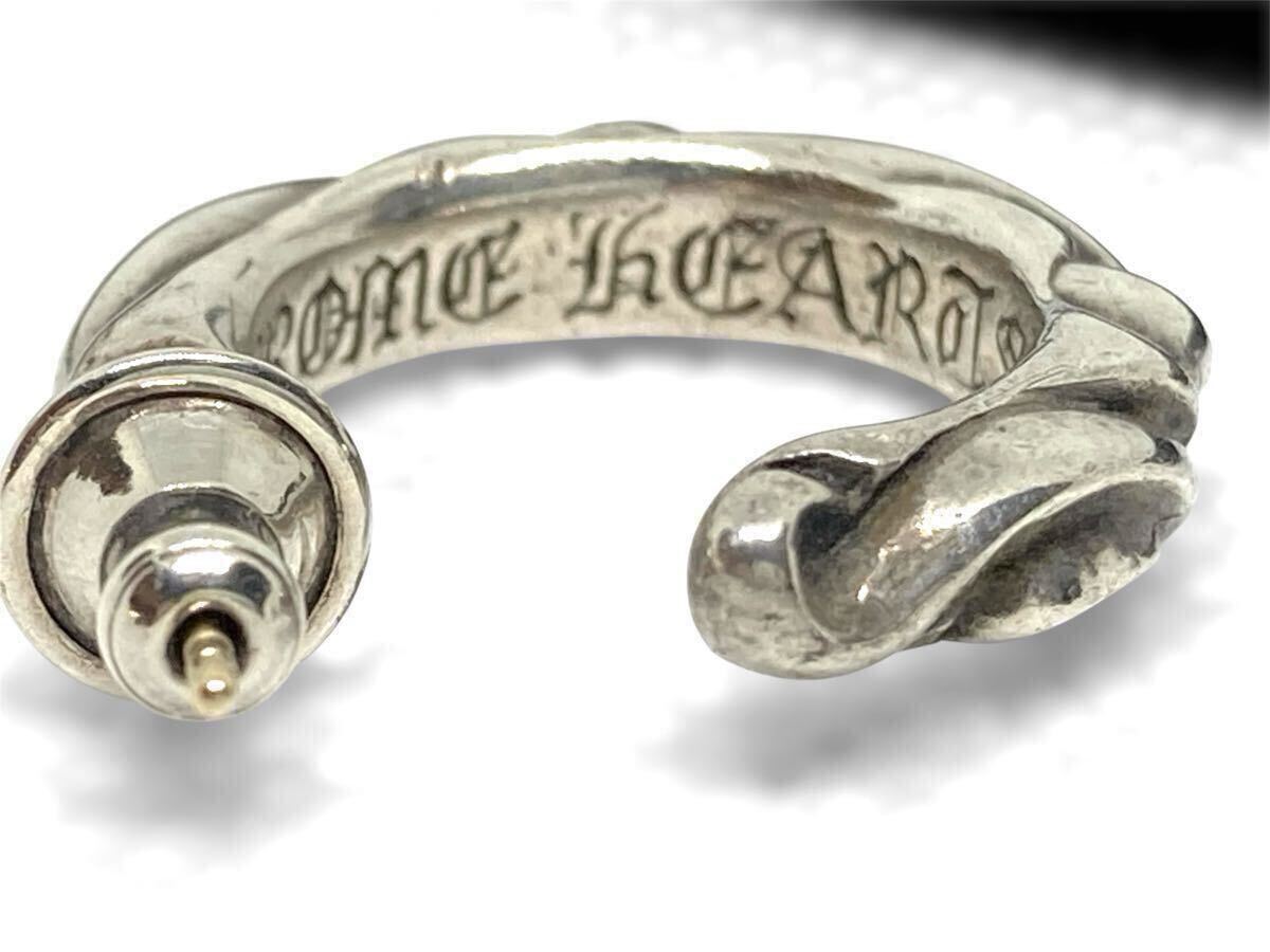 スクロールフープシルバーピアス_画像3