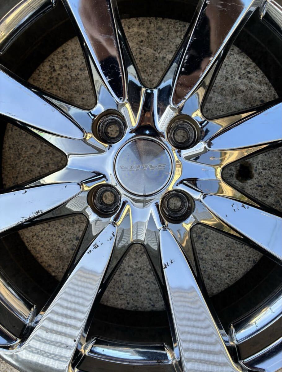 軽自動車用17インチ アルミホイール 4本セ I sarita (TOPIY#4) 17×5.5J PCD100 4H_画像4