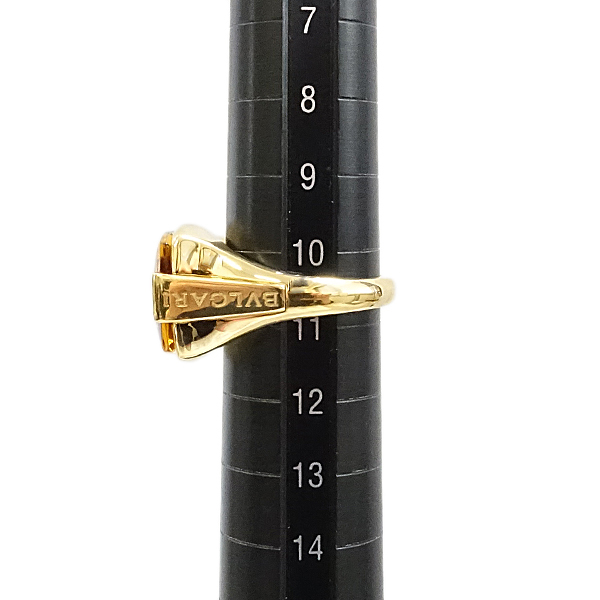 [ максимальный 52%OFF] BVLGARY цитрин a ноги la кольцо K18YG бренд BVLGARI бесплатная доставка прекрасный товар б/у SH122709