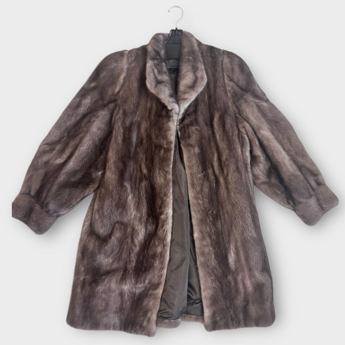 美品 コート 毛皮 THE AMERICAN FUR AWARDS 4つ星 ロング サイズF ミンク MINK 1000円スタート_画像1