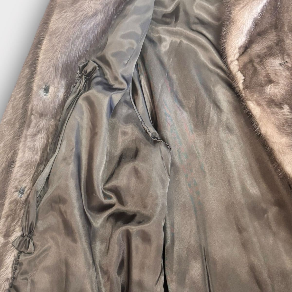 美品 コート 毛皮 THE AMERICAN FUR AWARDS 4つ星 ロング サイズF ミンク MINK 1000円スタート_画像4
