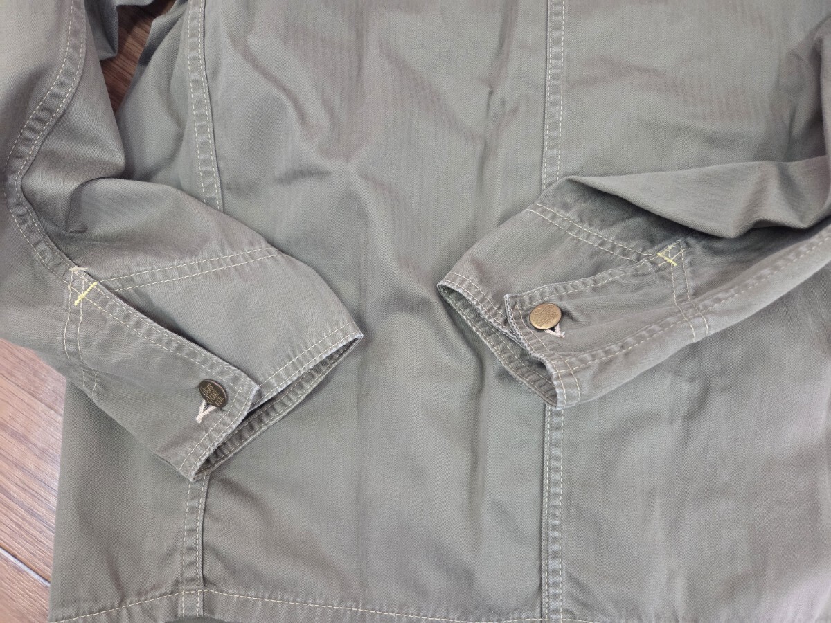 Sugar Cane シュガーケーン HBT カバーオール チェンジボタン 機関車ボタン 40 ヘリンボーン_画像6