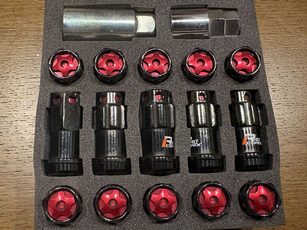 KYO-EI Racing Composite R40 M14X1.5 球面ナット シビック タイプR FL5 レーシングコンポジット アルミキャップ付き_画像2