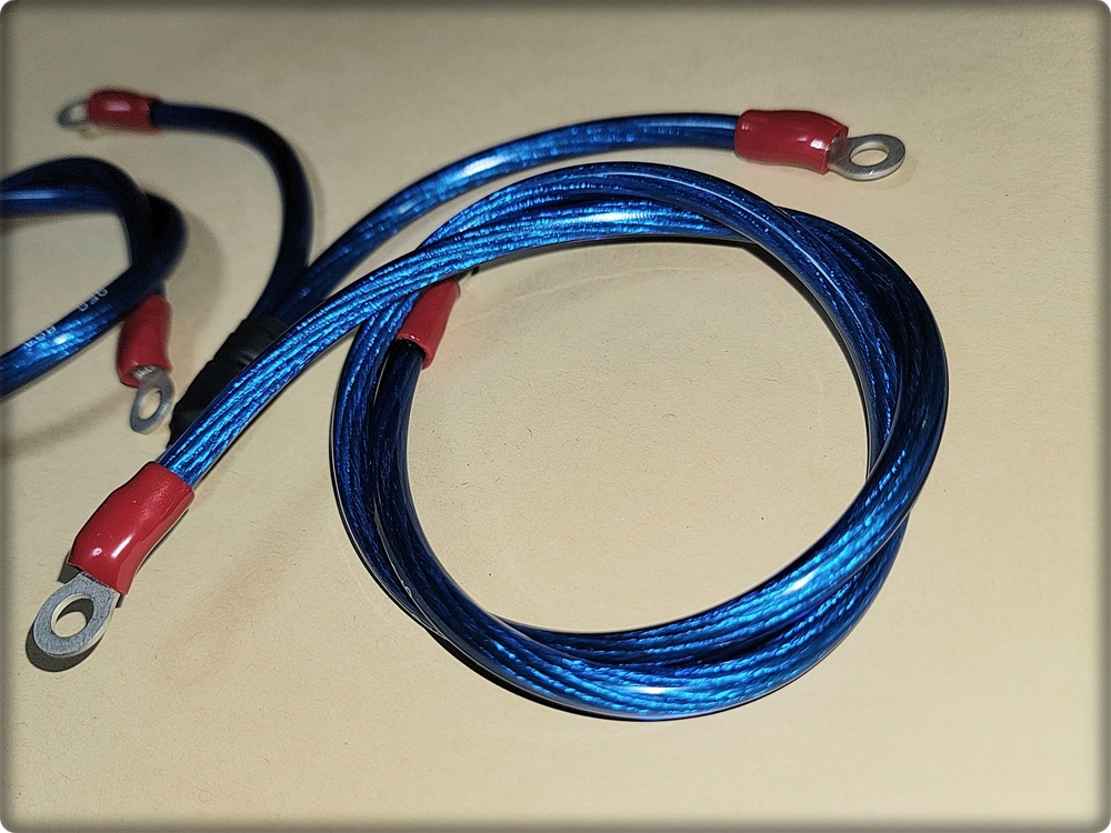 ● 送料180円 新品 汎用 軽自動車 DAIHATSU タント L375S系統 イグニッションコイル 3連用 アーシングワイヤー アーシングキット_画像2