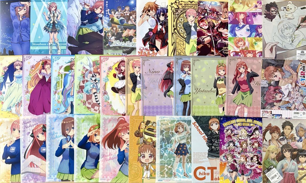 アニメ美少女クリアファイルまとめ売り約300枚 プリコネシャドバ モンスター娘 カントク バンドリ リゼロ ホロライブ コミケ特典物販ゲーム_画像6