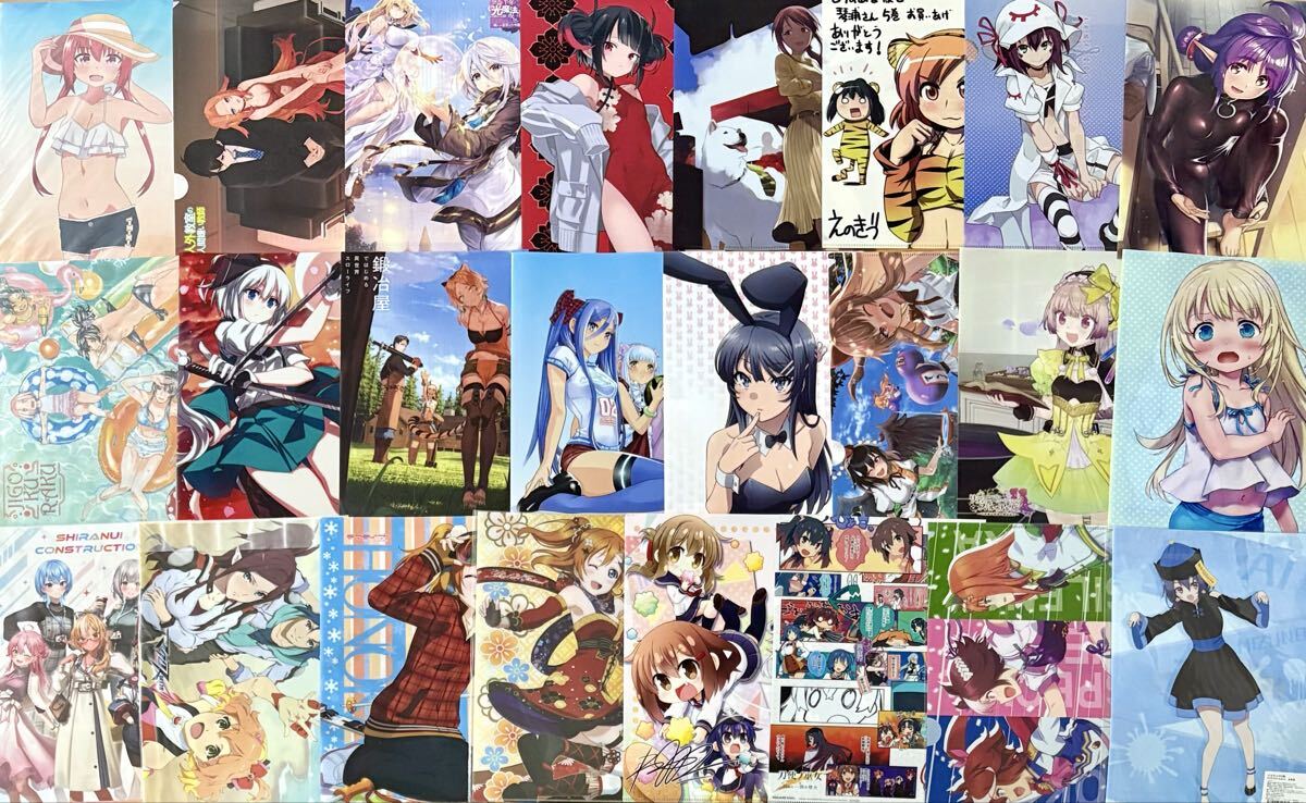 аниме прекрасный девушка прозрачный файл продажа комплектом примерно 300 листов heb van .. .. для реальный li Zero это ..NIKKE др. komike привилегия манга предмет . много игра