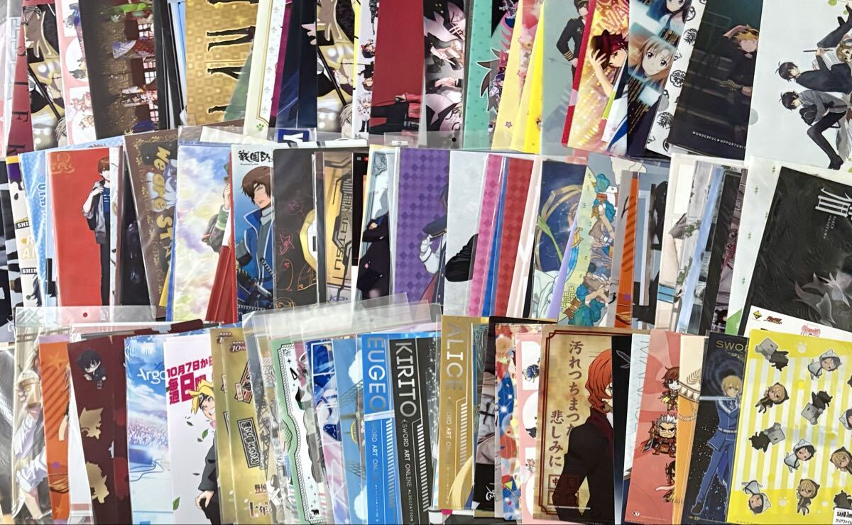  аниме прозрачный файл продажа комплектом примерно 400 листов много комплект Fruits Basket документ -тактный Sengoku BASARA - niwa Kuro Shitsuji sa- Van p др. 