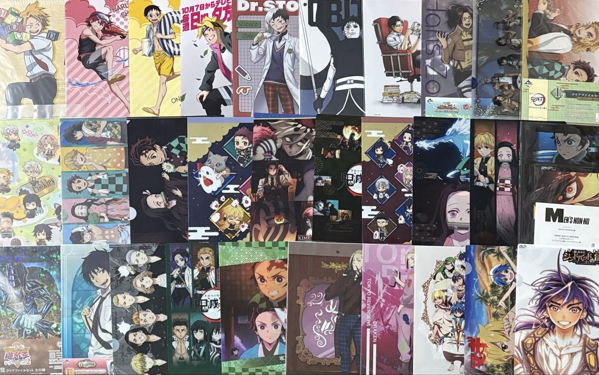  аниме прозрачный файл продажа комплектом примерно 310 листов много комплект Jump журнал Sunday Haikyu!! Conan diamond. A... лезвие Gintama .. вокруг битва др. 