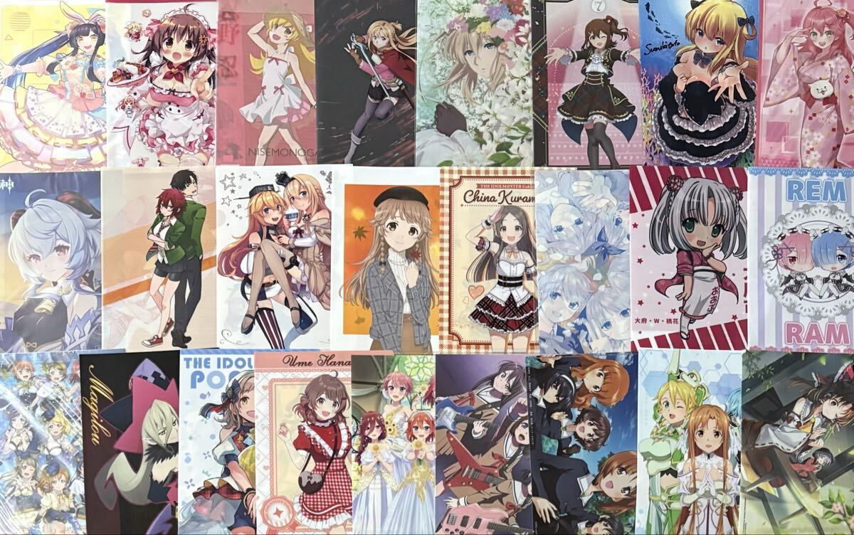 аниме прекрасный девушка прозрачный файл продажа комплектом примерно 300 листов heb van .. .. для реальный li Zero это ..NIKKE др. komike привилегия манга предмет . много игра