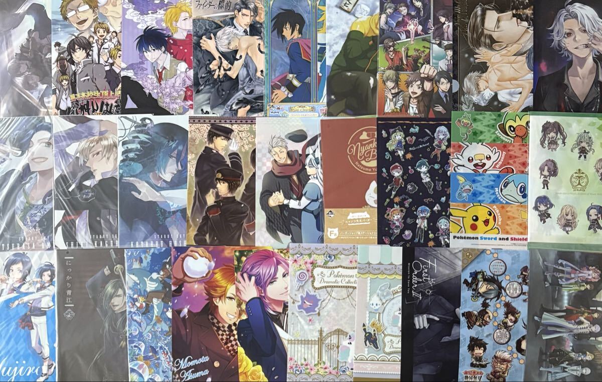  аниме прозрачный файл продажа комплектом примерно 400 листов много комплект Fruits Basket документ -тактный Sengoku BASARA - niwa Kuro Shitsuji sa- Van p др. 