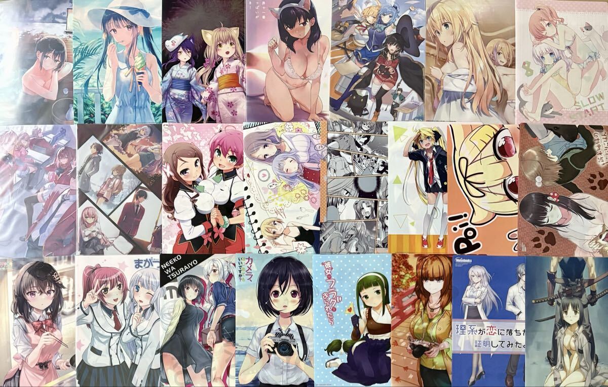 аниме прекрасный девушка прозрачный файл продажа комплектом примерно 300 листов heb van .. .. для реальный li Zero это ..NIKKE др. komike привилегия манга предмет . много игра