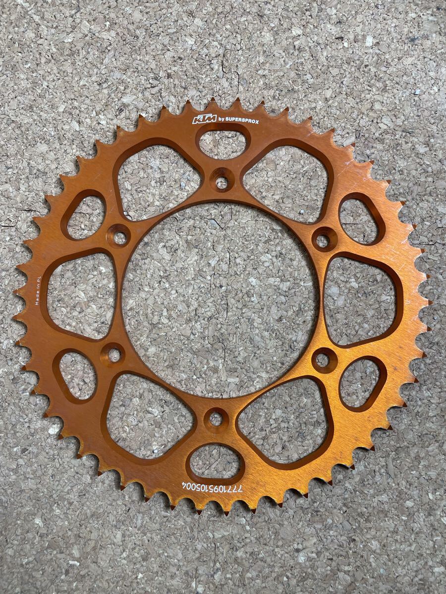 KTM SUPERSPROX パワーパーツ アルミ リアスプロケット 50t 未走行品_画像1