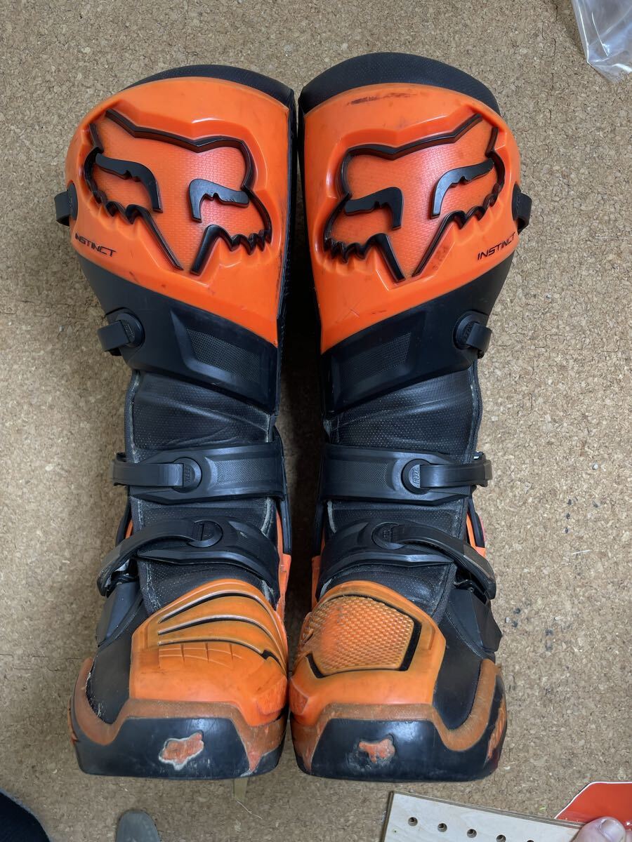 FOX ブーツ インスティンクト モトクロスブーツ M9 EU42.5 オレンジ_画像1