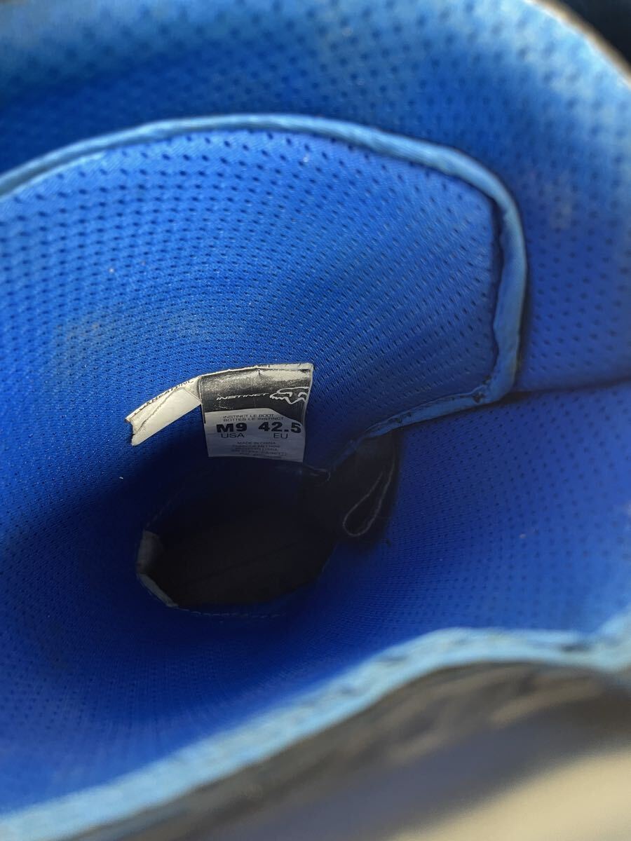 FOX ブーツ インスティンクト モトクロスブーツ M9 EU42.5 オレンジ_画像7