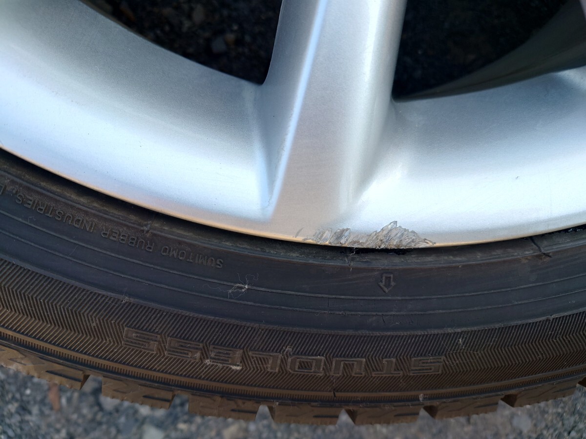 トヨタ プリウスα 純正 ホイール &スタッドレスタイヤ 4本 17インチ 中古_画像6