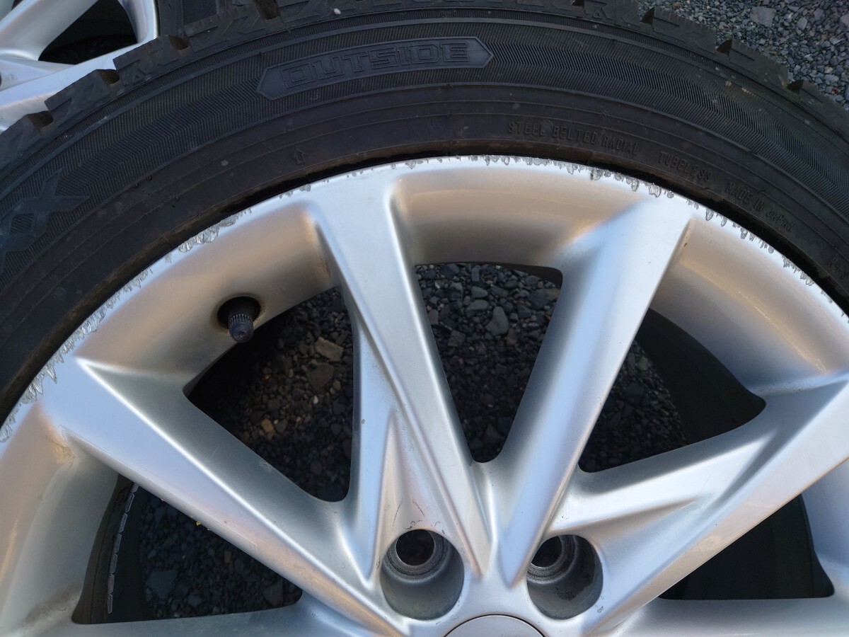 トヨタ プリウスα 純正 ホイール &スタッドレスタイヤ 4本 17インチ 中古_画像7