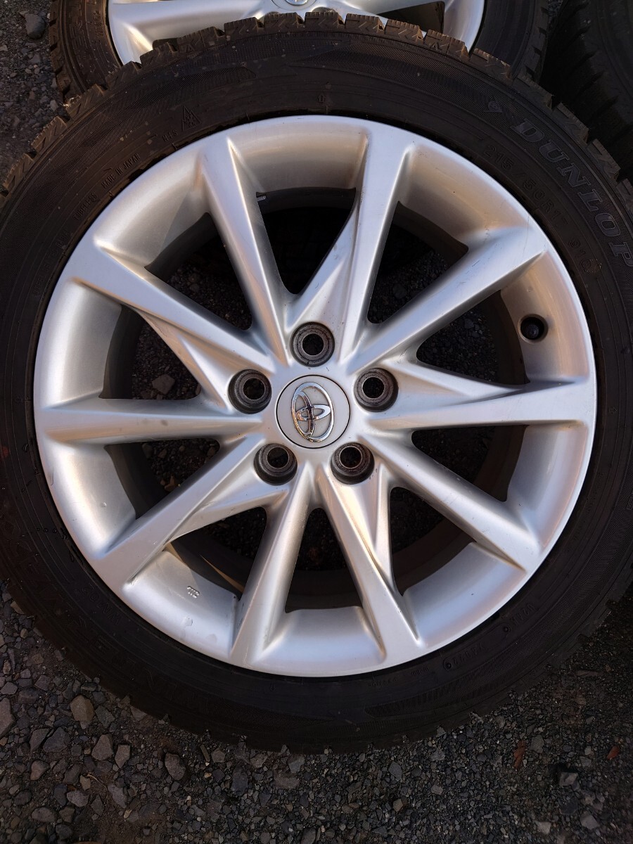 トヨタ プリウスα 純正 ホイール &スタッドレスタイヤ 4本 17インチ 中古_画像2